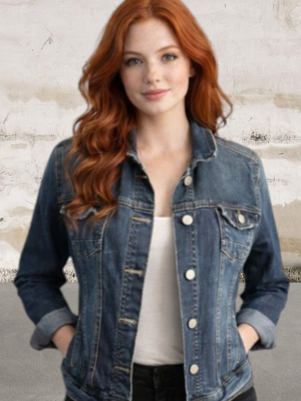 WGB by Walter Baker Dark Blue Jean Jacket Size Small